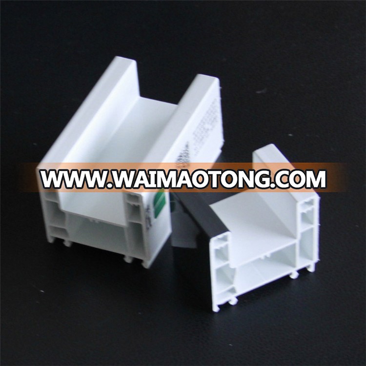 2 or 3 tracks sliding UPVC profiles pvc profile for windows and doors